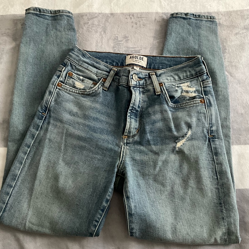 Agolde Los Angeles Sophie Crop Jeans